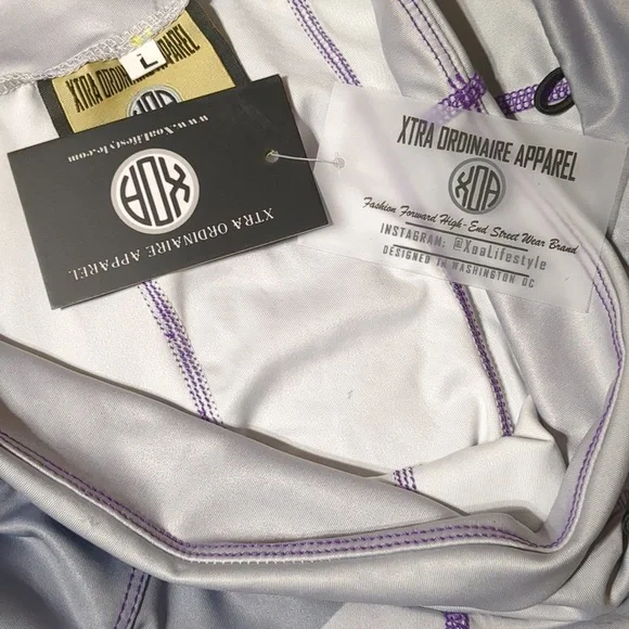 XOA Xtraordinary Apparel purple leggings size Large - Picture 7 of 13